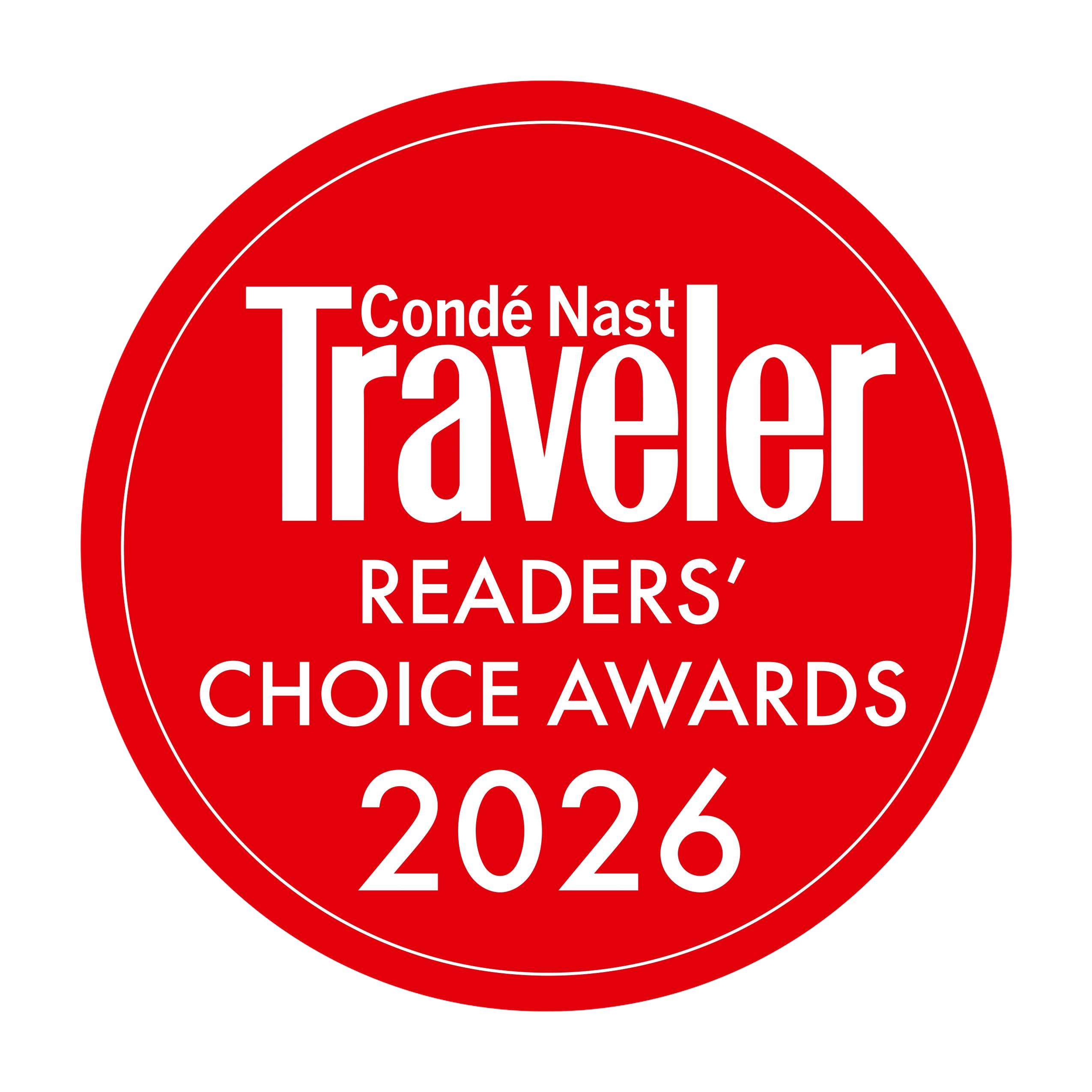 CONDE NAST TRAVELER <br/> READERS' CHOICE AWARDS 2026